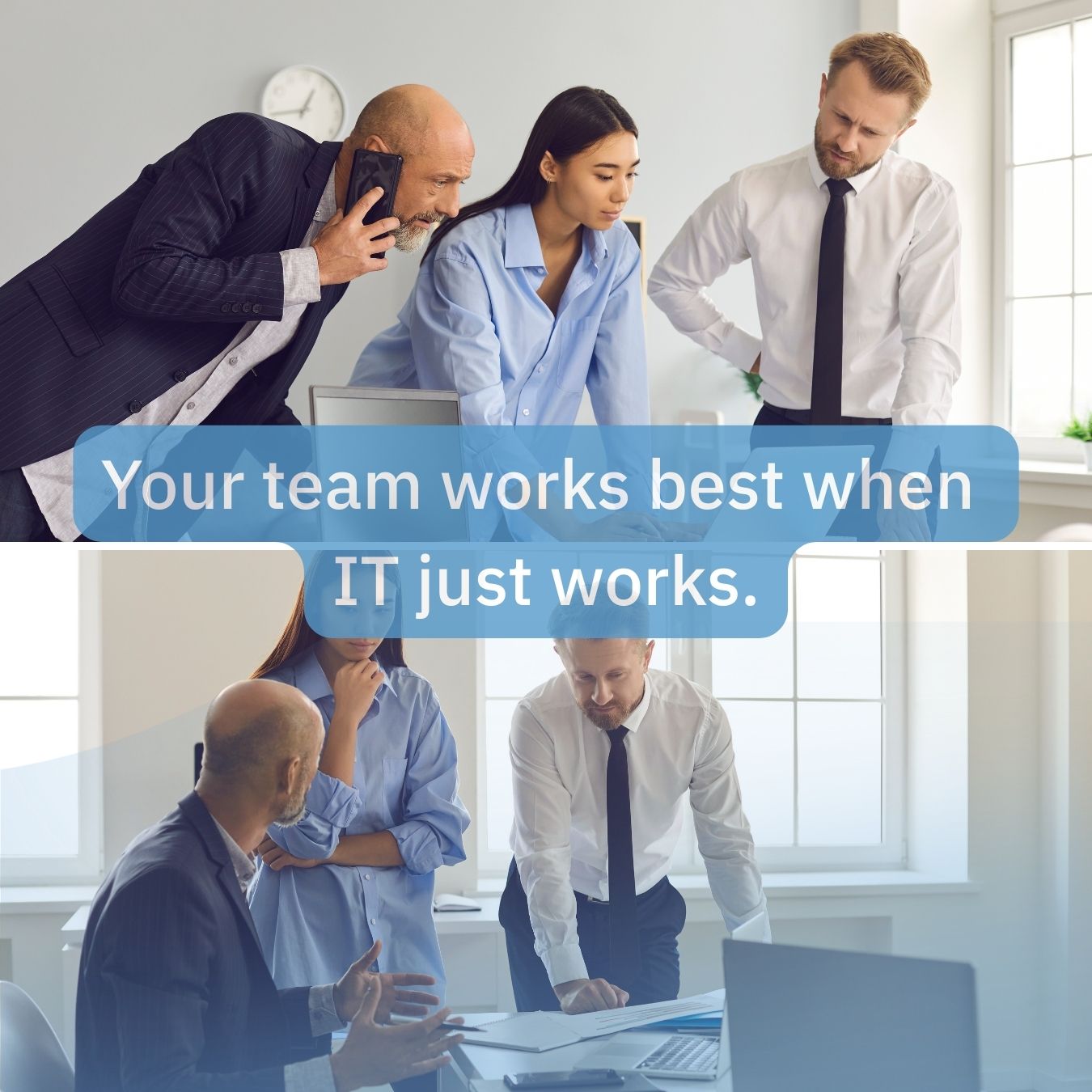IT professional monitoring cybersecurity dashboard in office