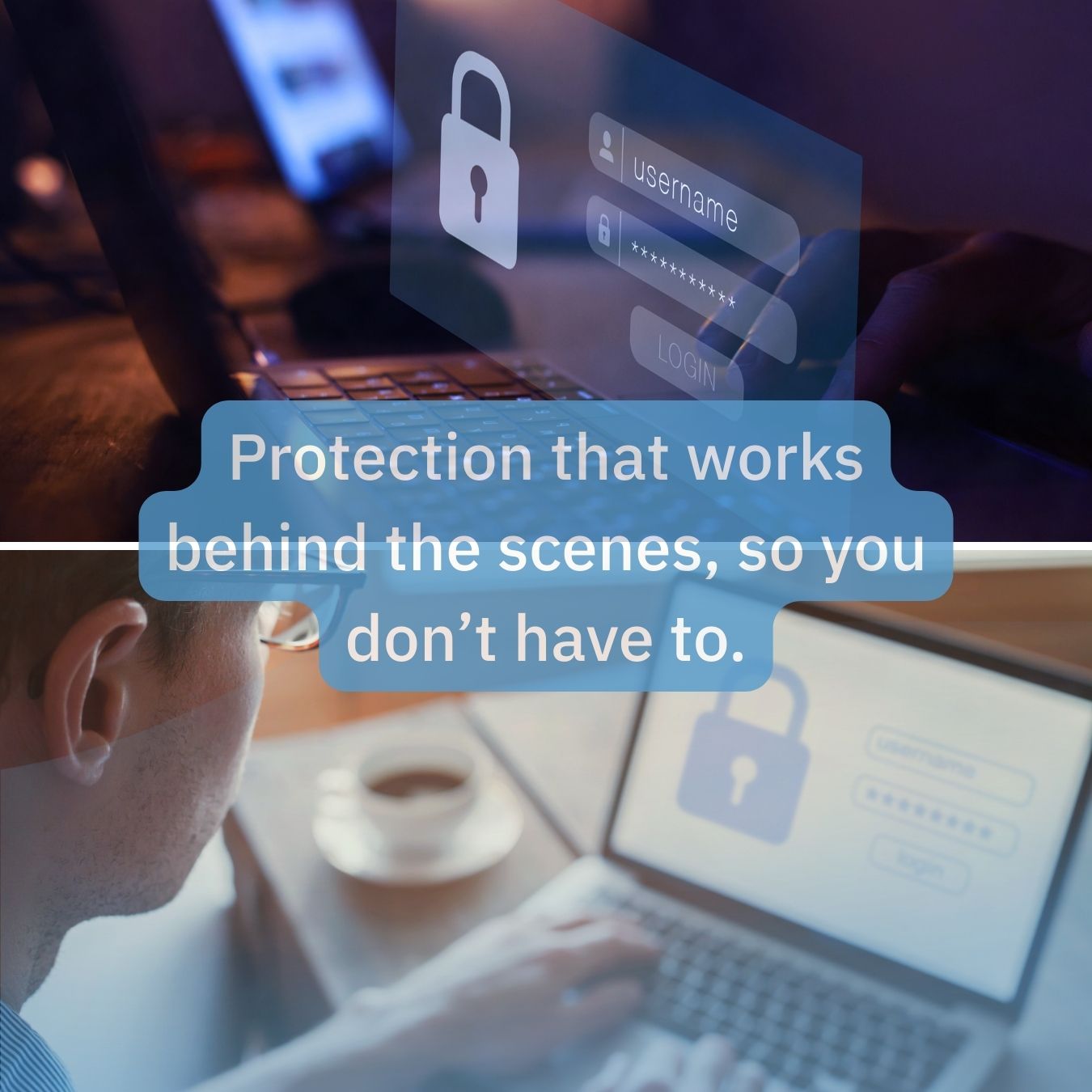 IT professional monitoring cybersecurity dashboard in office