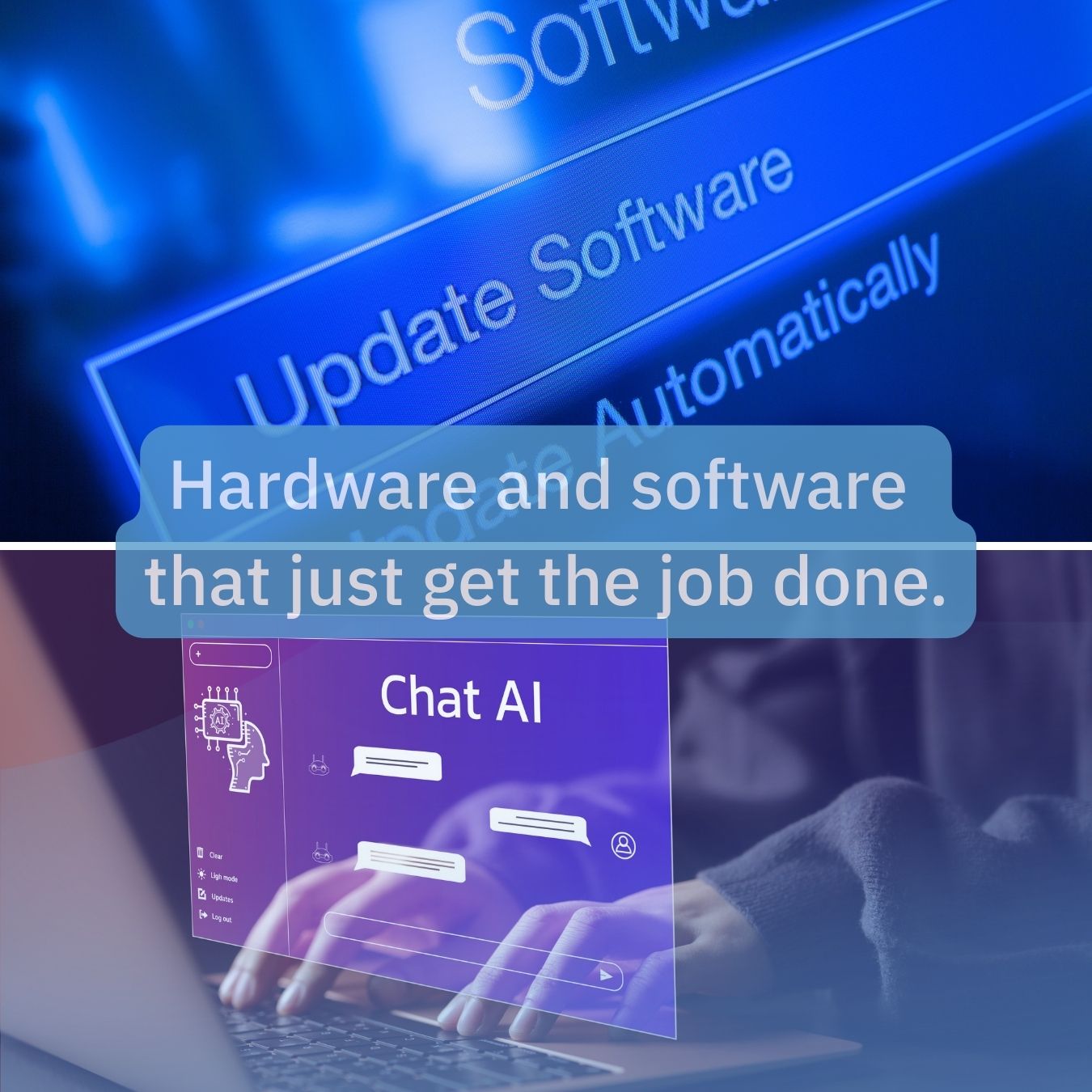 IT professional monitoring cybersecurity dashboard in office