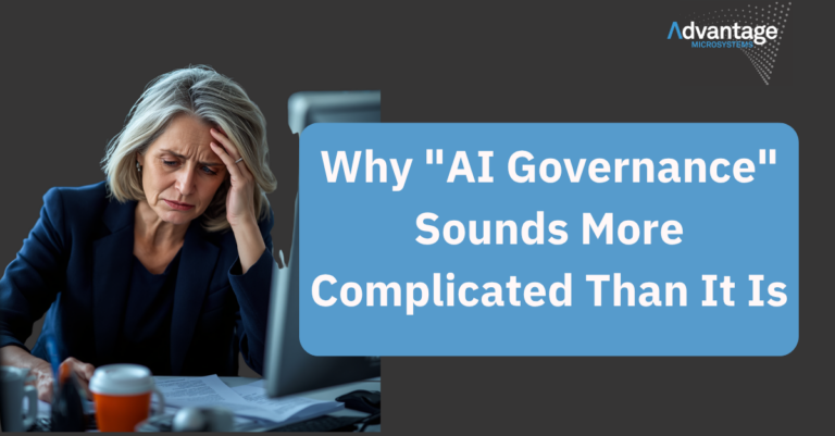 What AI governance actually means for California nonprofits and behavioral health orgs. A plain-language guide for non-technical leaders, with a clear place to start.